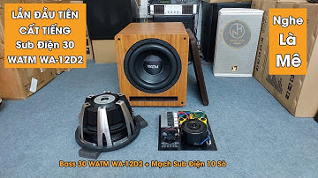 Test Sub Điện 30 WATM Sau Siêu Bão YAGI. Lần Đầu Tiên Cất Tiếng, Nghe Là Thích. Bass 30 WATM WA-12D2