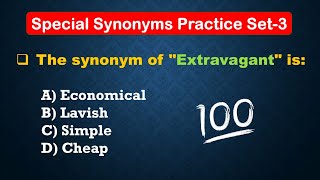 High-Scoring 🚀 Synonyms Practice Set – 3 | English Vocabulary for Competitive Exams | Explanation