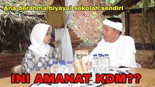 ANA DERAHMA BIYAYAI SEKOLAH SENDIRI- DENGAN BERJUALAN KACANG= INI AMANAT KDM