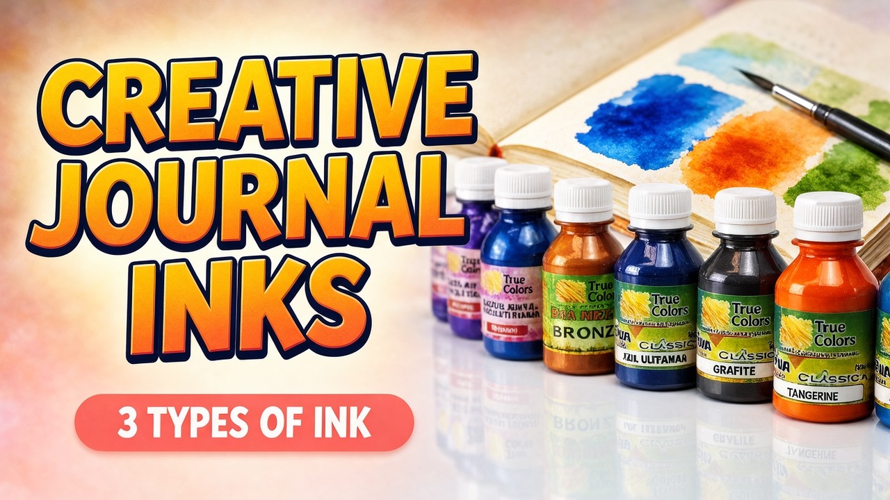 Using INKS in your creative journal - YouTube