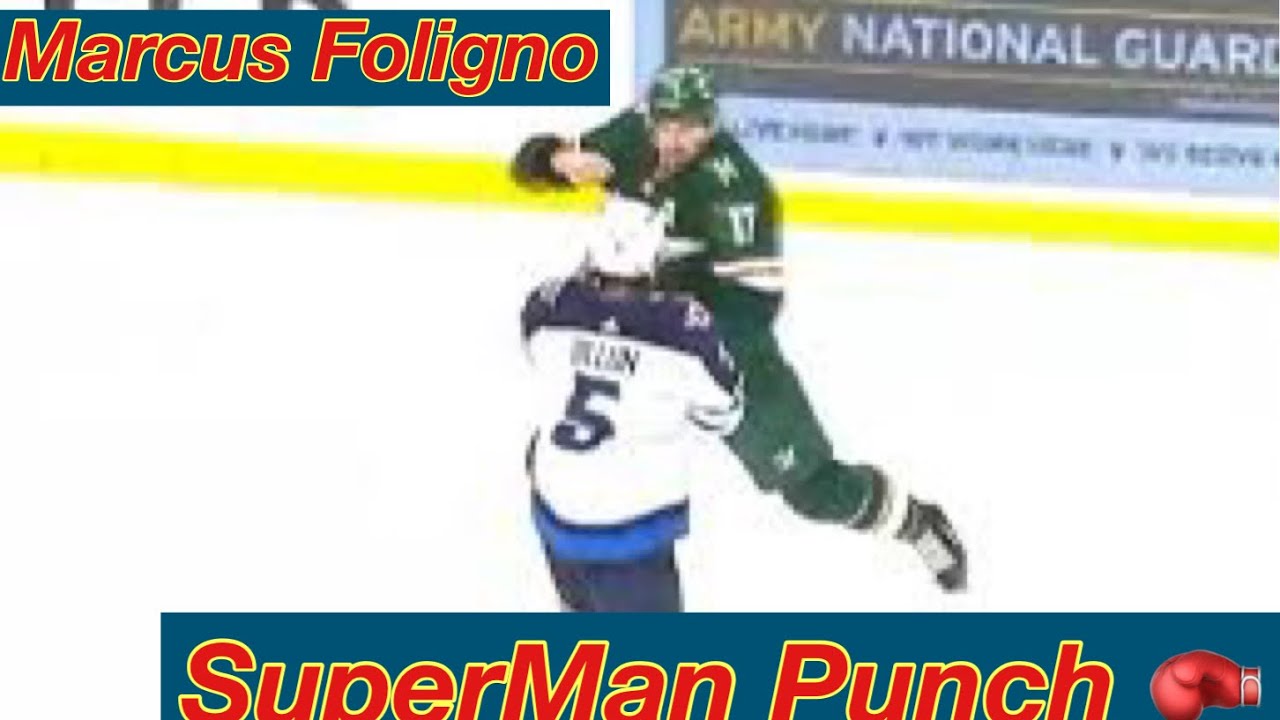 Remember when Marcus Foligno went for the Superman punch? 😳🥊 #nhl #n