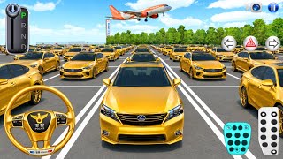 INSANE Gold Car Parking Challenge 😱✈️ | 3D Driving Class 2026 | Car Driving Game | GaMiNg WiTh ArYaN screenshot 1