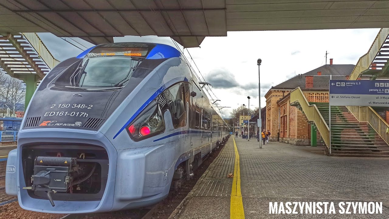 ED161 Pesa Dart z pociągiem IC Daszyński |Bielsko Biała Główna| (4K ...