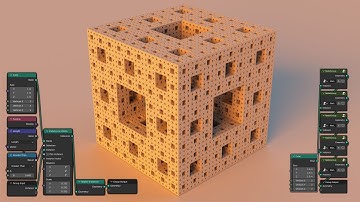 Blender Geometry Nodes Tutorial - Menger Sponge Fractal