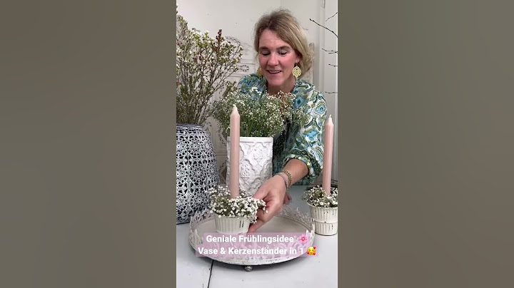 GENIALE DEKOIDEE - Vase & Kerzenständer in 1 🤩🌸🤍