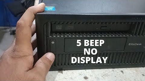 HP Elitedesk 800 G1 5 Beeps | front button light white | no display | Fixed