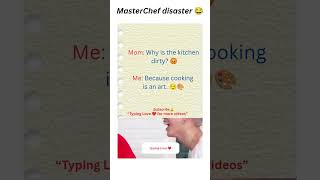 Master chef disaster 😂 #funny