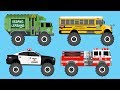 Learn 60 AWESOME Monster Trucks for Kids - Best Toddler Learning Colors Video for Children
