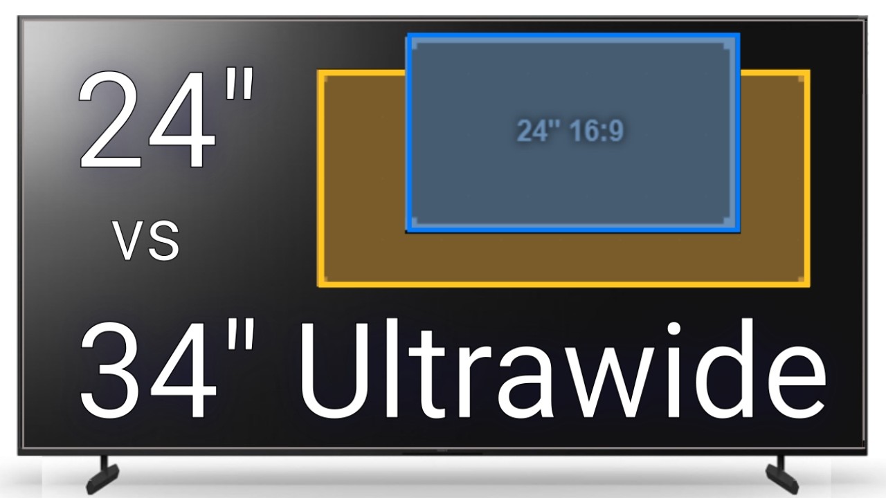 Two 24 Inch Monitors vs 34 Ultrawide (Size & Setup Comparison) - YouTube