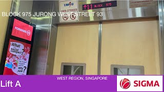 HDB Block 975 Jurong West || Sigma Elevator (Lift A)