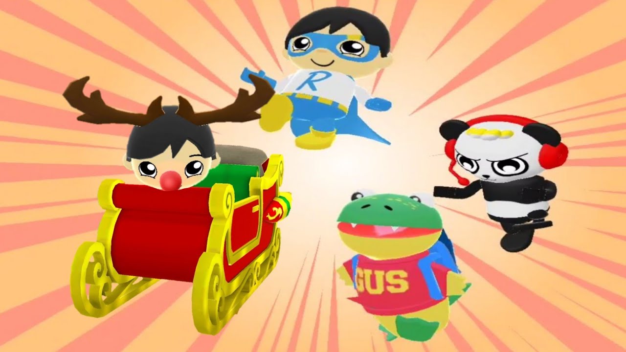 Tag with Ryan - Christmas Update 2021 Reindeer Ryan Vs Rocket Sleigh | U-PLAY