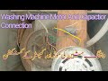 Washing machine capaciter and 3 wair moter connection by raja electric