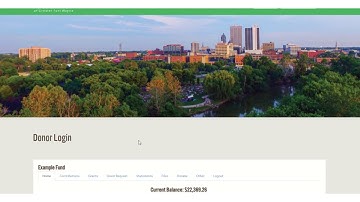 CFGFW Donor Portal Tutorial Video
