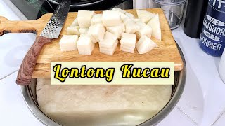 Cara Mudah membuat lontong kucau Anti Gagal. Hasilnya Kenyal, tekstur halus dan lembut