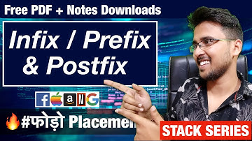 Infix, Prefix and Postfix Expressions conversion | Data structure & Algorithms Hello World Hindi