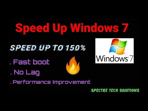 How To Speed Up Your Windows 7 | For Best Performance | Spectre Tech Solutions
