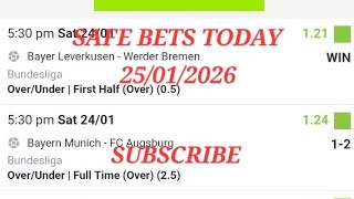 Football Predictions Today 25012026 Soccer Predictions Todaybetting Tips footballpredictions 