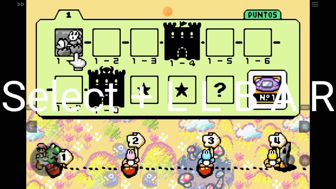 Demostrando que el codigo secreto SELECT + L L B A R es real en GBA