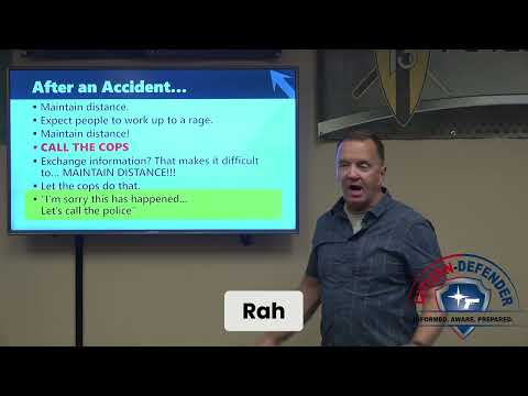 Calling 911 and dealing with an irate motorist AFTER an accident