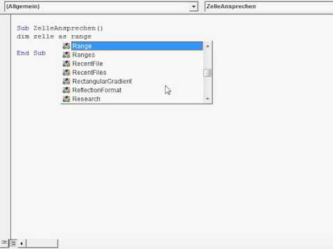 Die Objektvariable "Range" - Excel VBA Episode 23