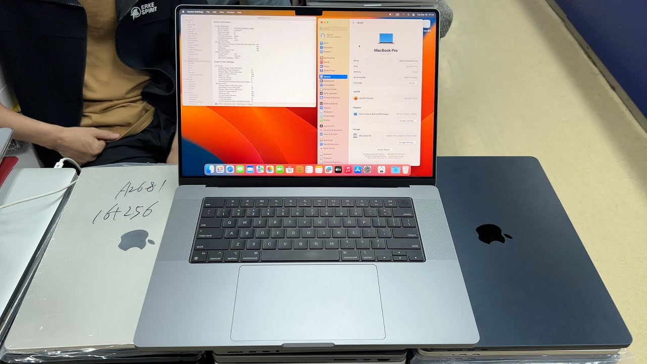 2021 MacBook Pro 16 inch M1 Pro, 16GB RAM, 512GB storage, 100
