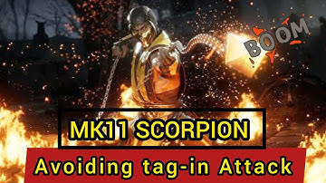 MK Mobile : Avoiding tag-in attack using mk11 scorpion
