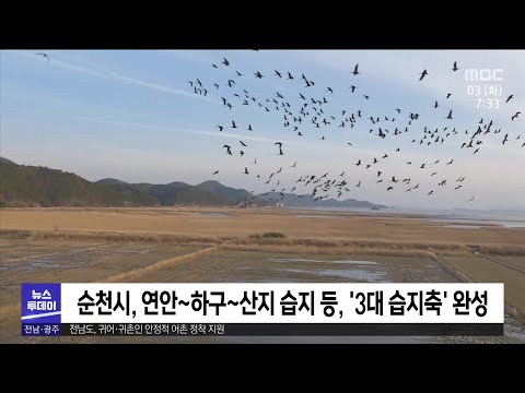 와룡습지, 보호지역 지정...3대 습지 생태축 완성[목포MBC 뉴스투데이]