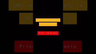 Only 1000 On Unfi Coin Could Make You A Millionaire In The Near Future Availble On Binance