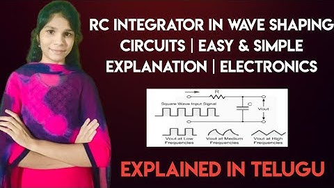 RC Integrator in Wave Shaping Circuits Explained in Telugu | Easy & Simple Explanation | Electronics