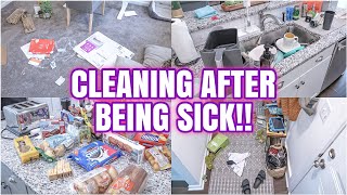 CLEANING AFTER BEING SICK | MESSY HOUSE TRANSFORMATION | EXTREME CLEANING MOTIVATION