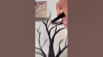 Following @RaeDizzleShorts tutorial on how to draw a tree 🌲 #shorts#art#raedizzle#subscribe