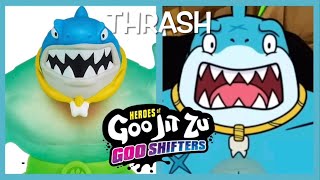 Goo Jit Zu Goo Shifters Toy VS Cartoon Version