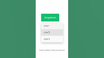How to Create a Stylish and Functional Dropdown Menu in CSS #coding #webdesign