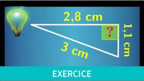 Exercice ♦ Théorème de Pythagore : prouver qu’un triangle est rectangle • Contraposée ♦ Quatrième