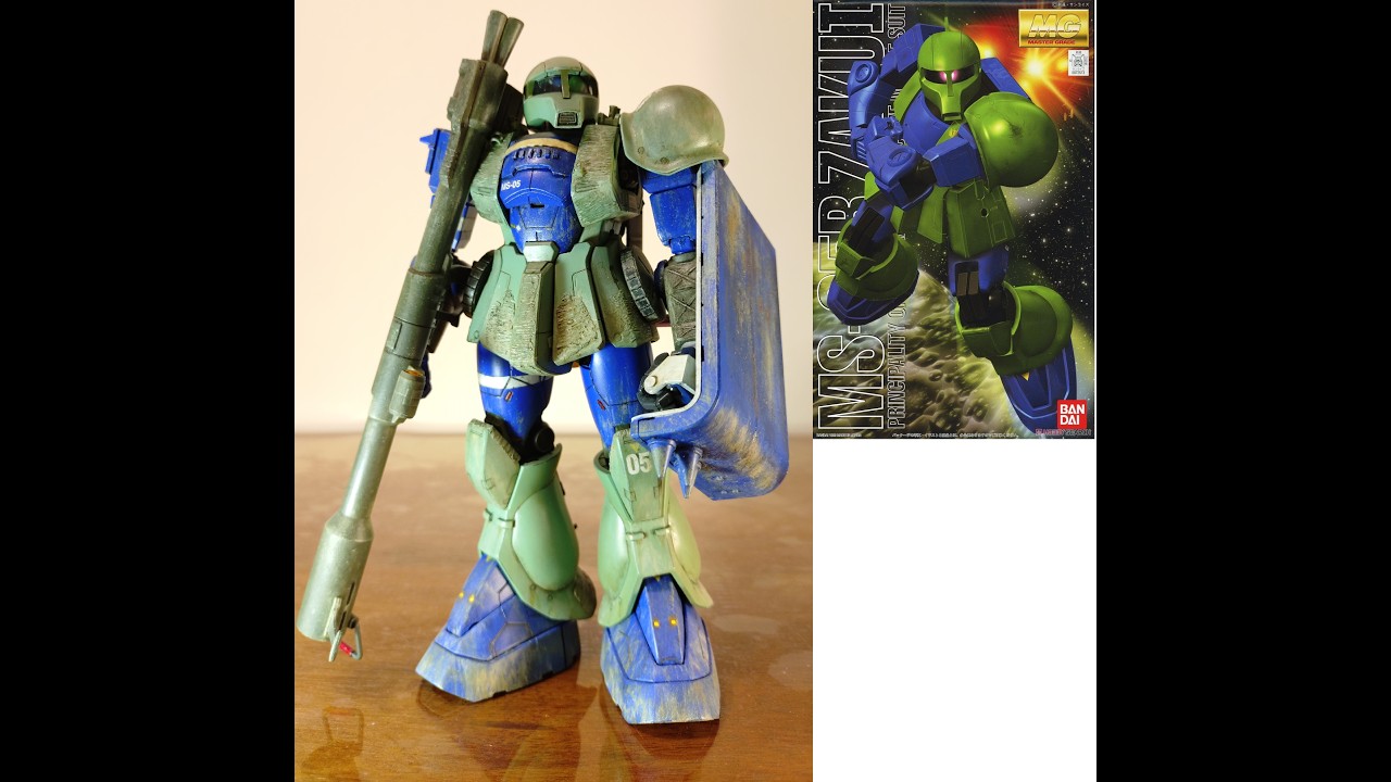 Bandai MG 1/100 MS-05B ZAKU I - YouTube