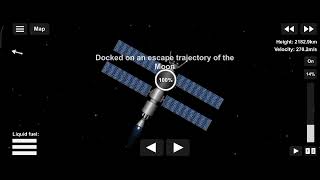 I launch my new rocket to land and orbit the moon.