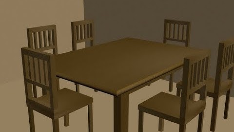 3Ds max simple dining table modeling for bigginer