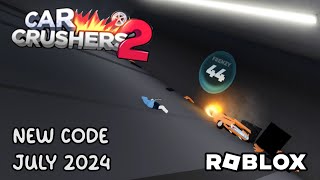 Roblox Car Crusher 2 -New Code July 2024