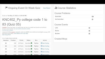 python quiz 5 II KNC402_Py college code (Quiz-5) II BTECH 2ND YEAR #pythonquiz4 #quiz4 100%correct