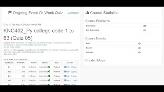 python quiz 5 II KNC402_Py college code (Quiz-5) II BTECH 2ND YEAR #pythonquiz4 #quiz4 100%correct