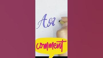 How to write Asad name cut marker #cutmarker #kidsart #creativekids