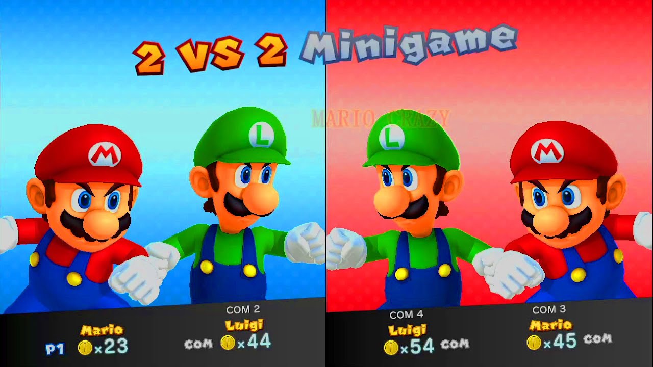 Mario Party 10 Amiibo Party -  Mario Amiibo Vs Luigi Amiibo   ( Luigi Board  - Master Difficulty)