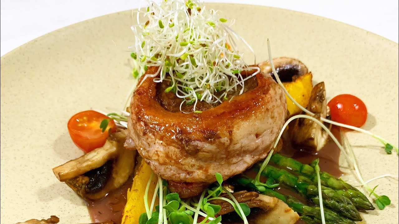 Filet mignon con salsa al vino