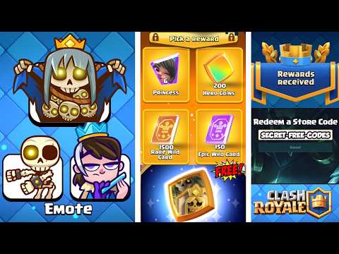 Hurry and Get the New Secret Free Rewards in Clash Royale! Free Hero, Free Emotes, Free Banners