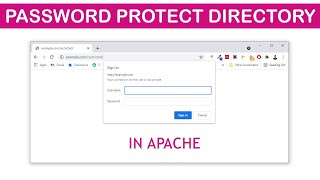 Password protect a directory in Apache