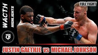 Justin Gaethje vs Michael Johnson | Full Fight | Highlights HD