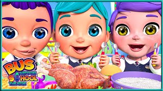 Learn Good Table Manners song +MORE children's songs and nursery rhymes - Bus Cartoon#nurseryrhymes