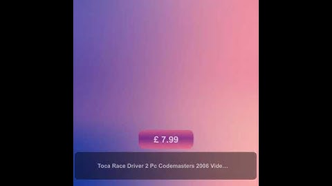 Toca Race Driver 2 Pc Codemasters 2006 Video Game New Sealed