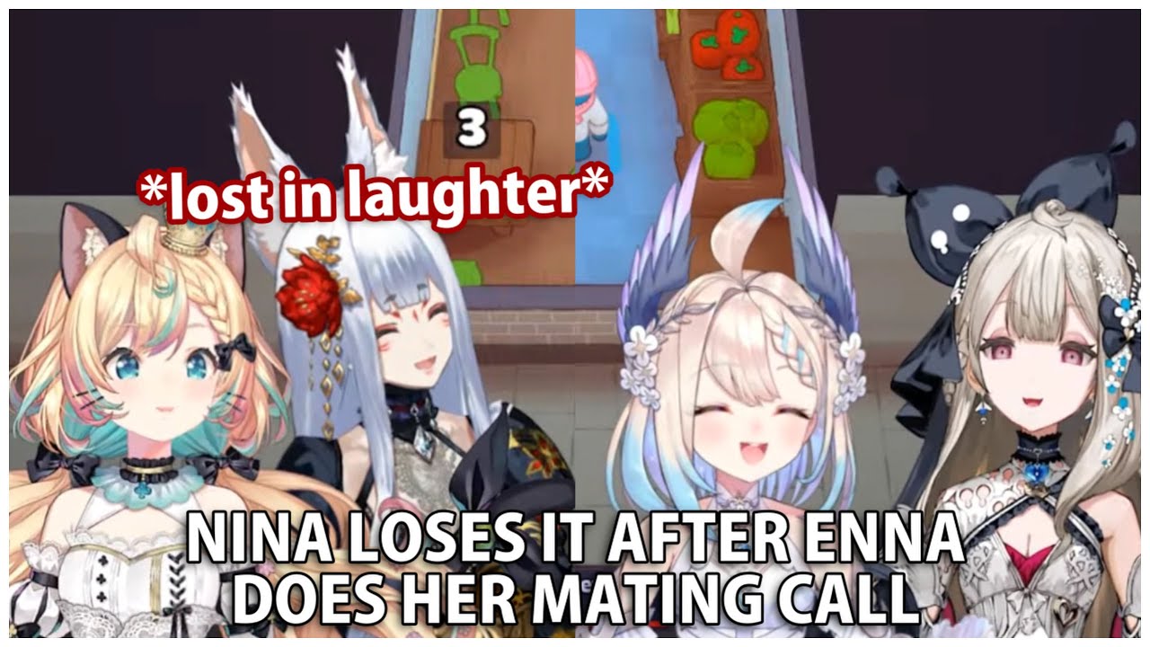 Nina loses it after Enna does her mating call 【NIJISANJI EN clips】