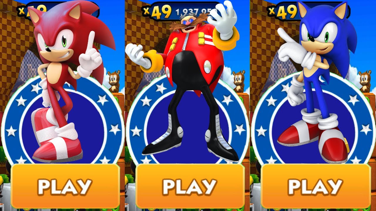 Sonic Dash - Red Sonic vs Dr. Eggman Boss Fight vs Sonic - All 76 ...
